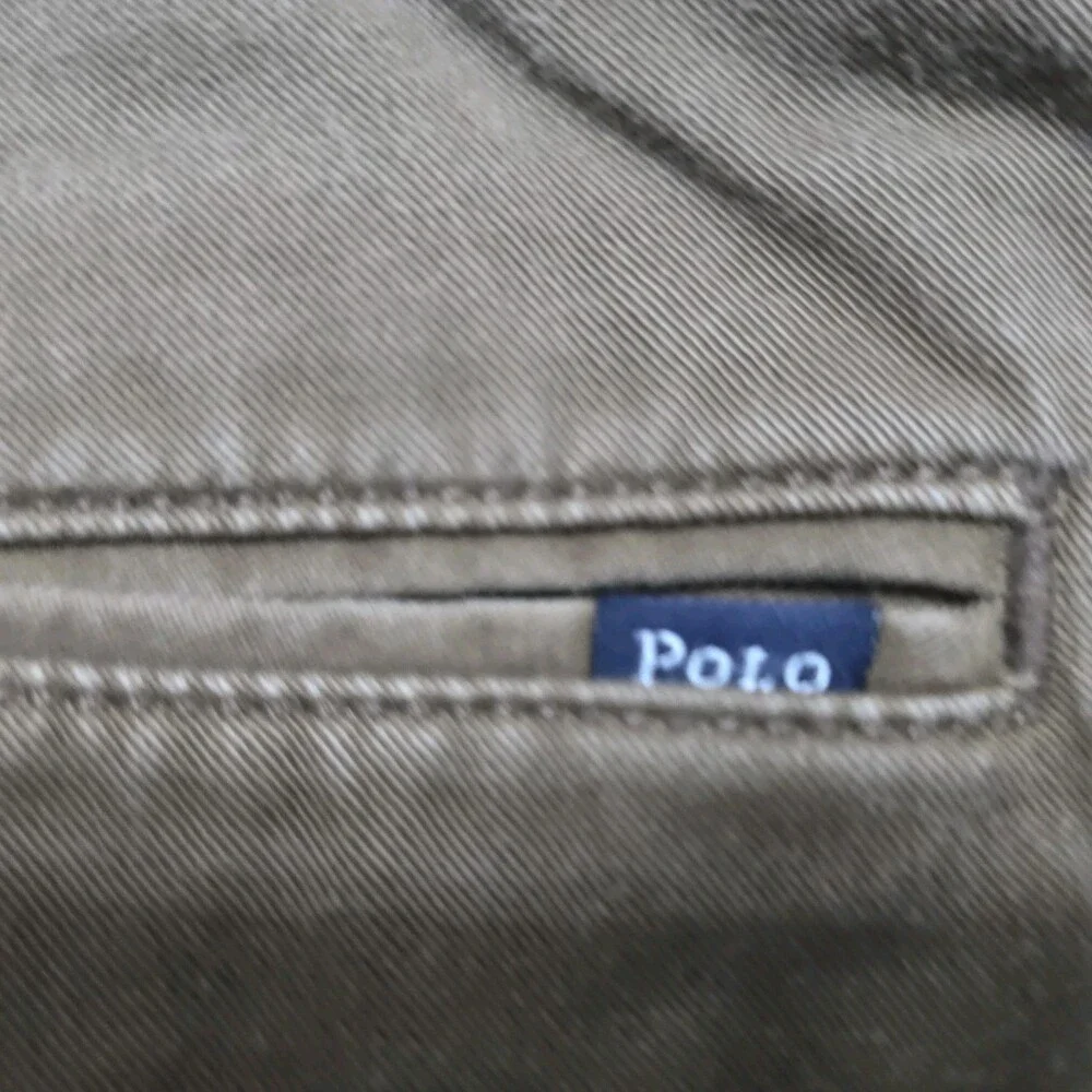 Polo Ralph Lauren Mens Classic Khaki Chinos Pants 34x34 Stretch Straight Fit